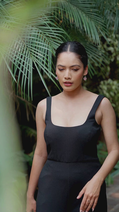 Black Bandage Jumpsuit